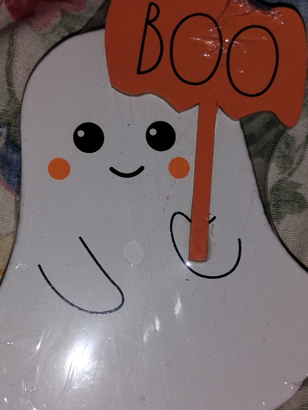 Cute Halloween White Ghost Drink Coaster